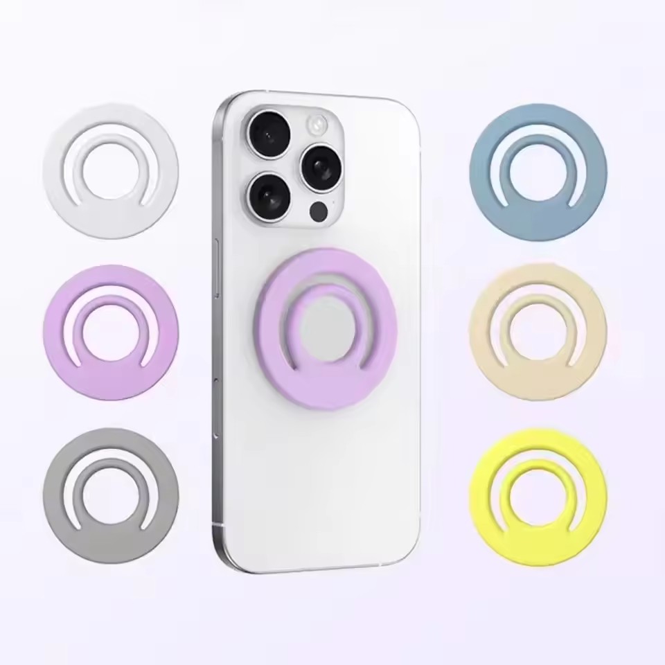 Phone Accessories Stand - Magnetic Silicone Stand Finger Ring Car