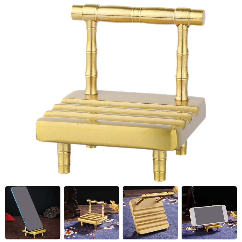 Phone Accessories Cute - 1pcs Phone Holder Brass Mini Chair