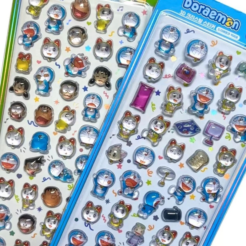 Phone Accessories For Kids - Doraemon Crystal Sticker Anime Peripheral Cute