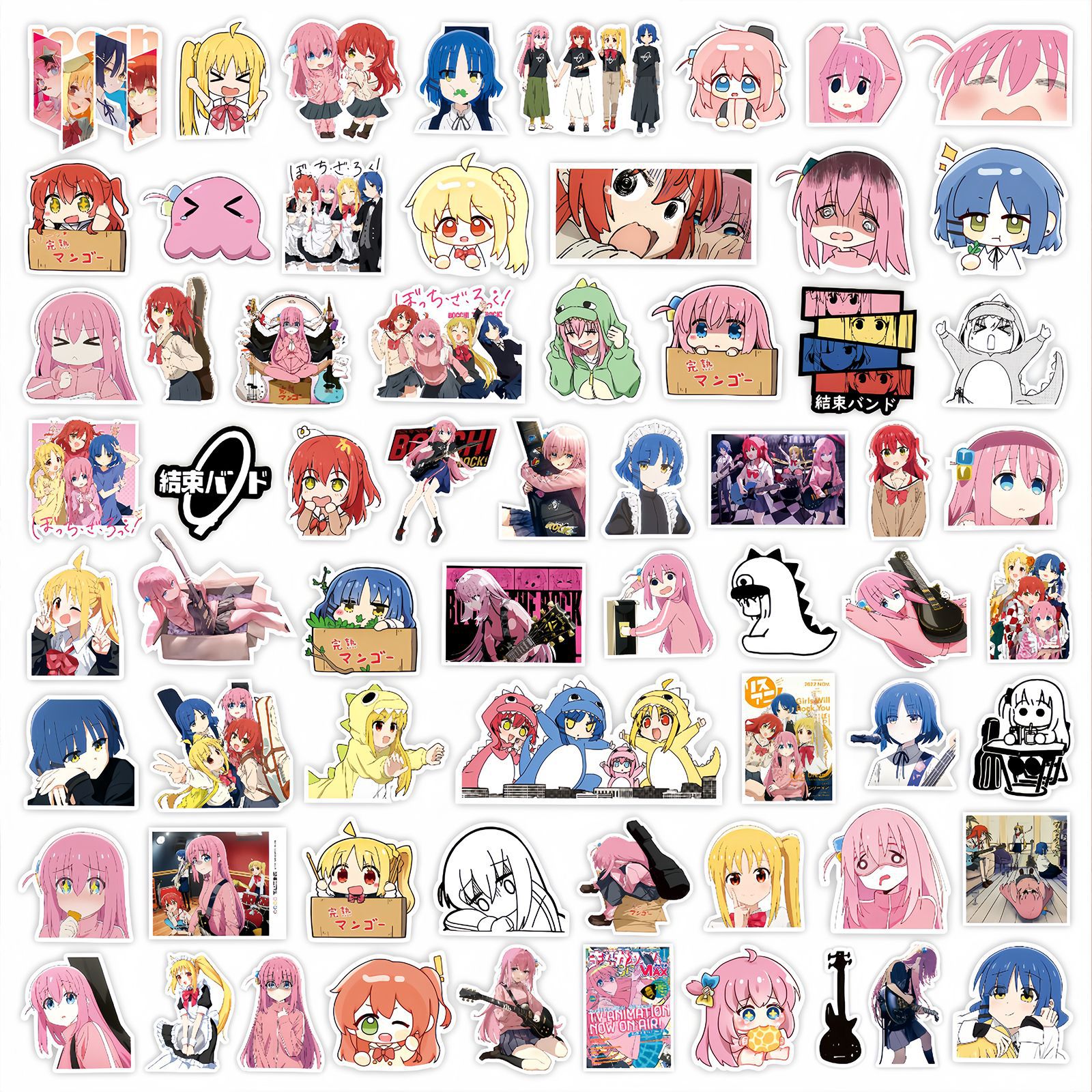 Phone Accessories For Kids - 50Pcs Anime BOCCHI THE ROCK! Stickers