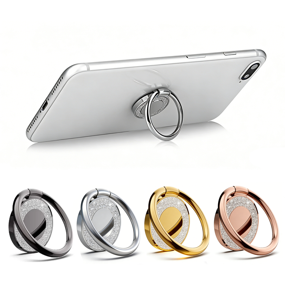 Phone Accessories Stand - 360° Rotatable Metal Ring Phone Holder