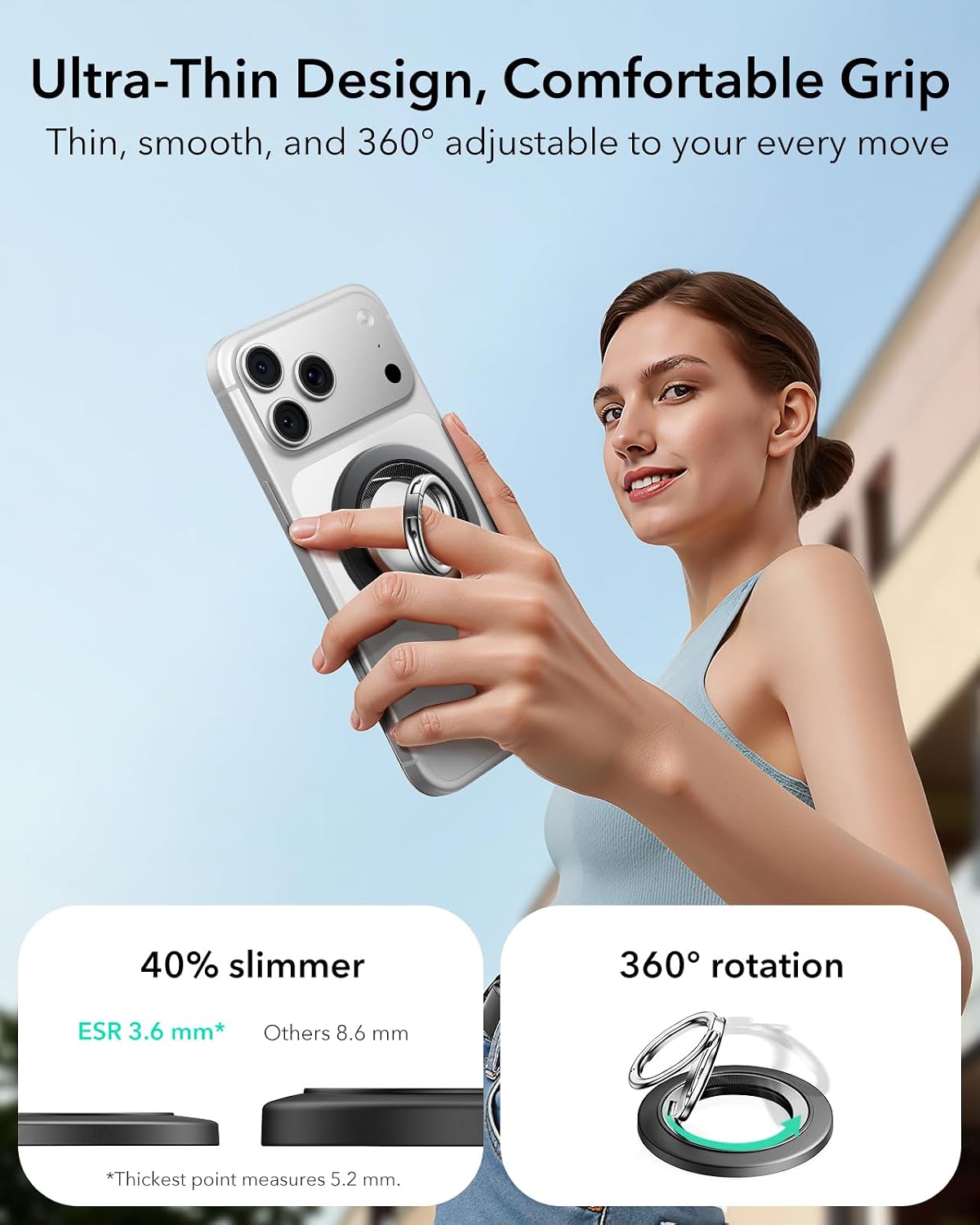 Dual-Side Magnetic Phone Grip, - Phone Accessories Stand incelemesi ve fiyatı