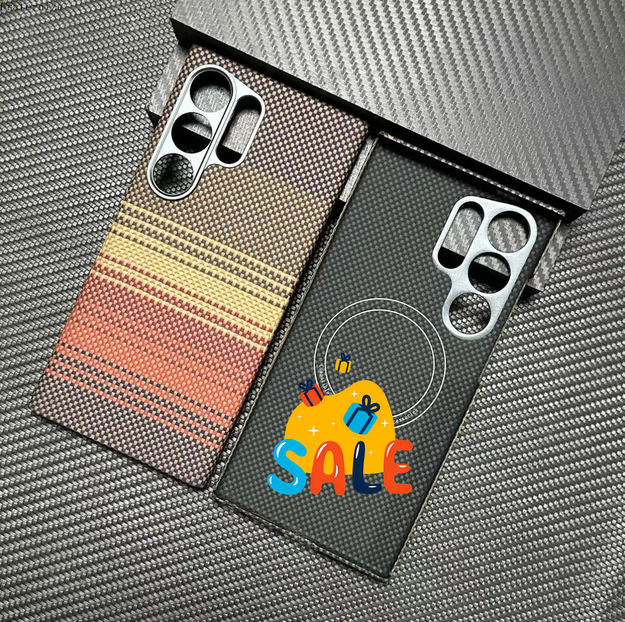 New Genuine Carbon Aramid Fibe - Phone Accessories Pouch incelemesi ve fiyatı
