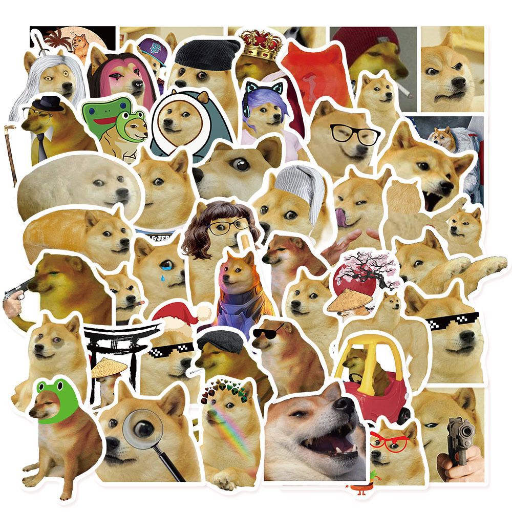 50Pcs Funny Doge MEME Stickers - Phone Accessories For Kids incelemesi ve fiyatı