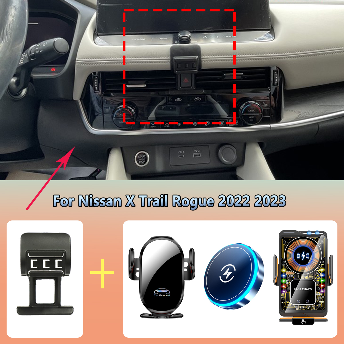 Car Phone Holder vent For Niss - Phone Accessories Rack incelemesi ve fiyatı