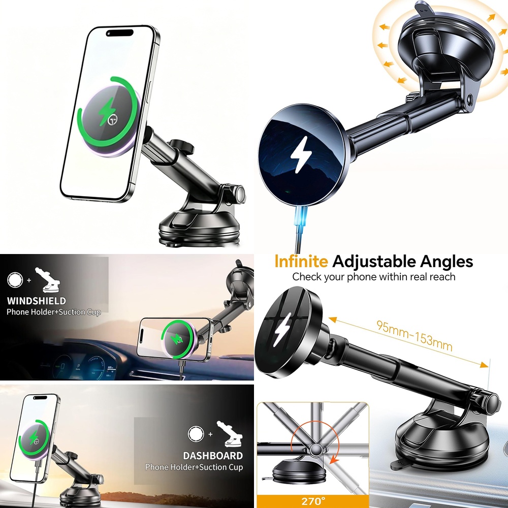 Magnetic Wireless Car Charger  - Phone Accessories Trending Products incelemesi ve fiyatı