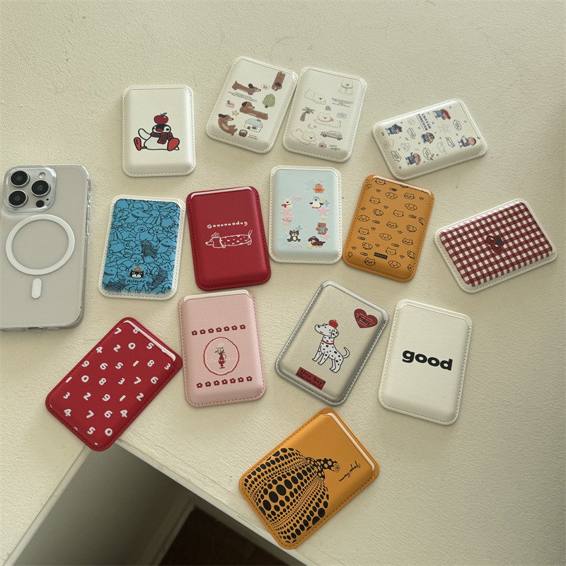Cute Cartoon PU Leather Magnet - Phone Accessories Cute incelemesi ve fiyatı