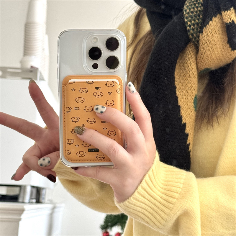 Cute Cartoon PU Leather Magnet - Phone Accessories Cute incelemesi ve fiyatı