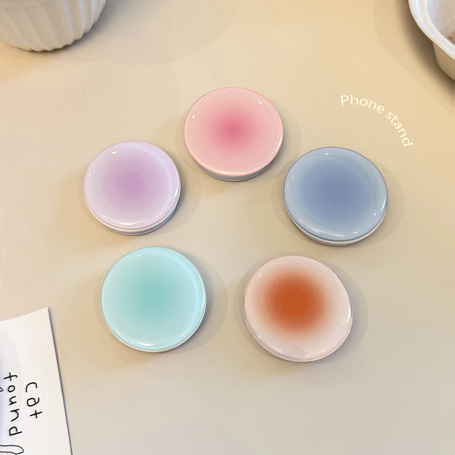 Ins Style Gradient Phone Grip  - Phone Accessories Stand incelemesi ve fiyatı