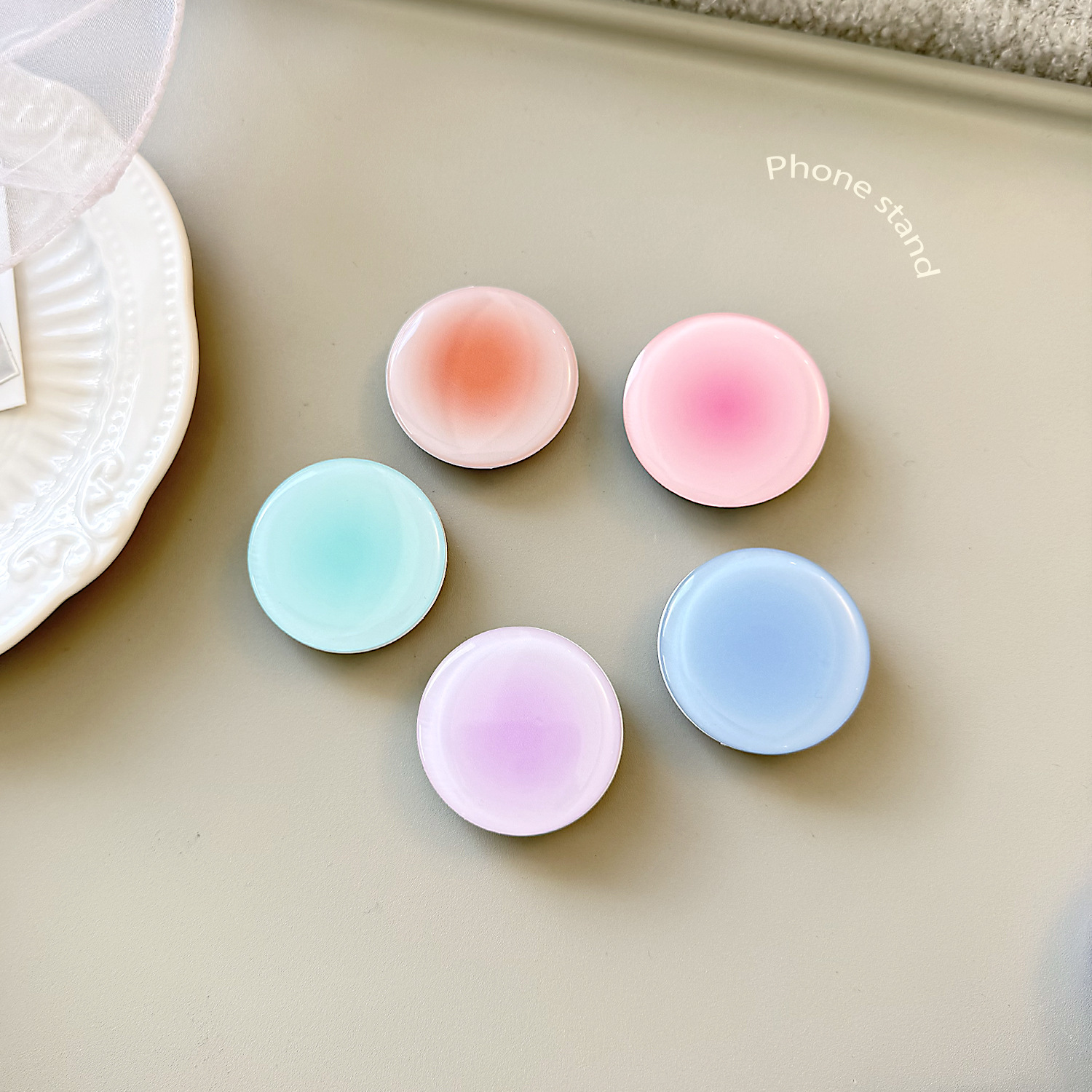 Ins Style Gradient Phone Grip  - Phone Accessories Stand incelemesi ve fiyatı