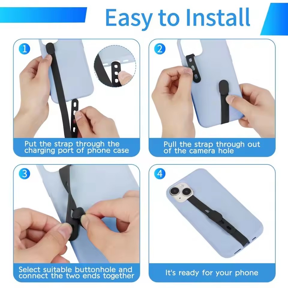 Portable Silicone Phone Strap  - Phone Accessories Pouch incelemesi ve fiyatı