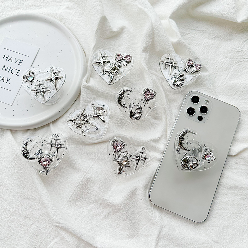 Clear Heart Phone Grip Holder  - Phone Accessories Stand incelemesi ve fiyatı