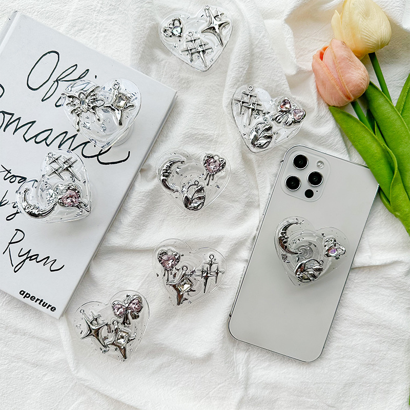 Clear Heart Phone Grip Holder  - Phone Accessories Stand incelemesi ve fiyatı