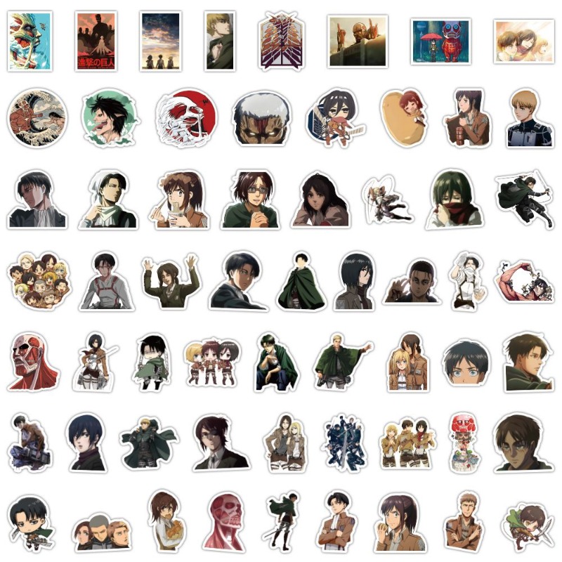 60Pcs Attack on Titan Anime St - Phone Accessories Cute incelemesi ve fiyatı