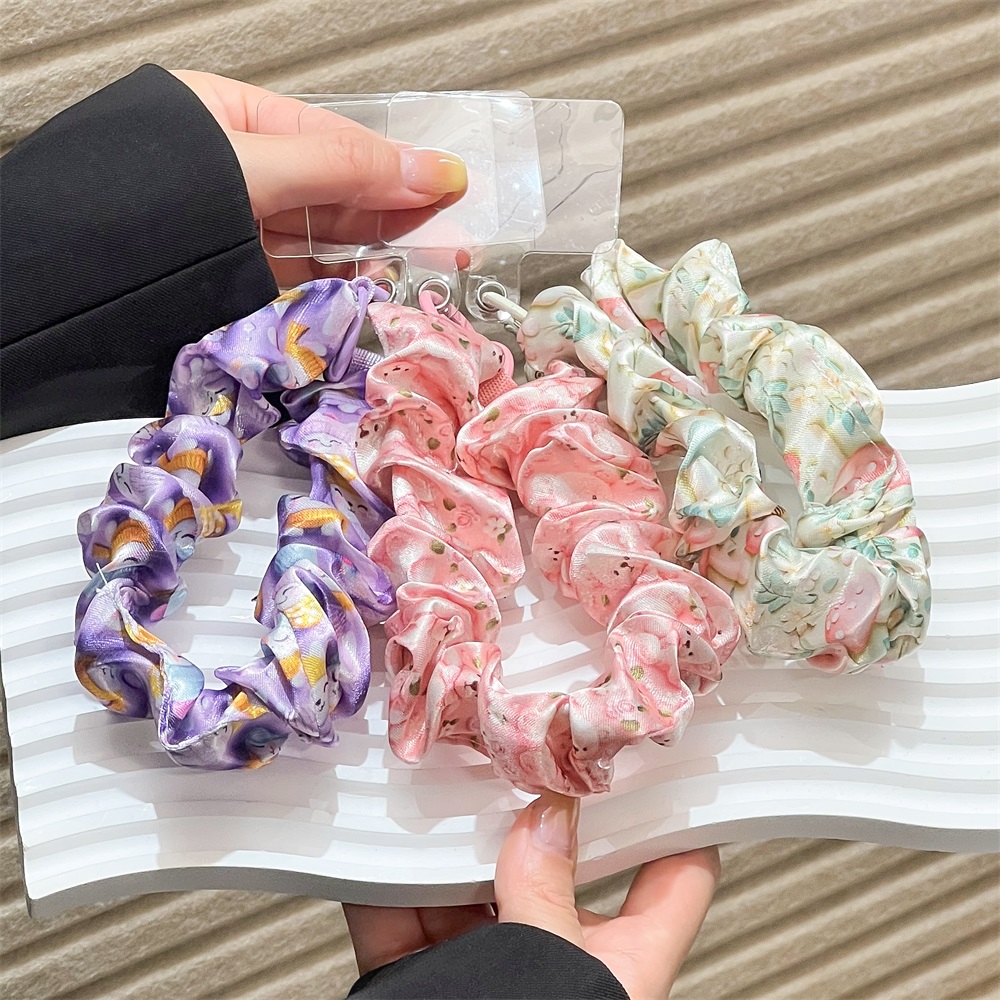 Women Silk Satin Scrunchies Un - Phone Accessories Keychain incelemesi ve fiyatı