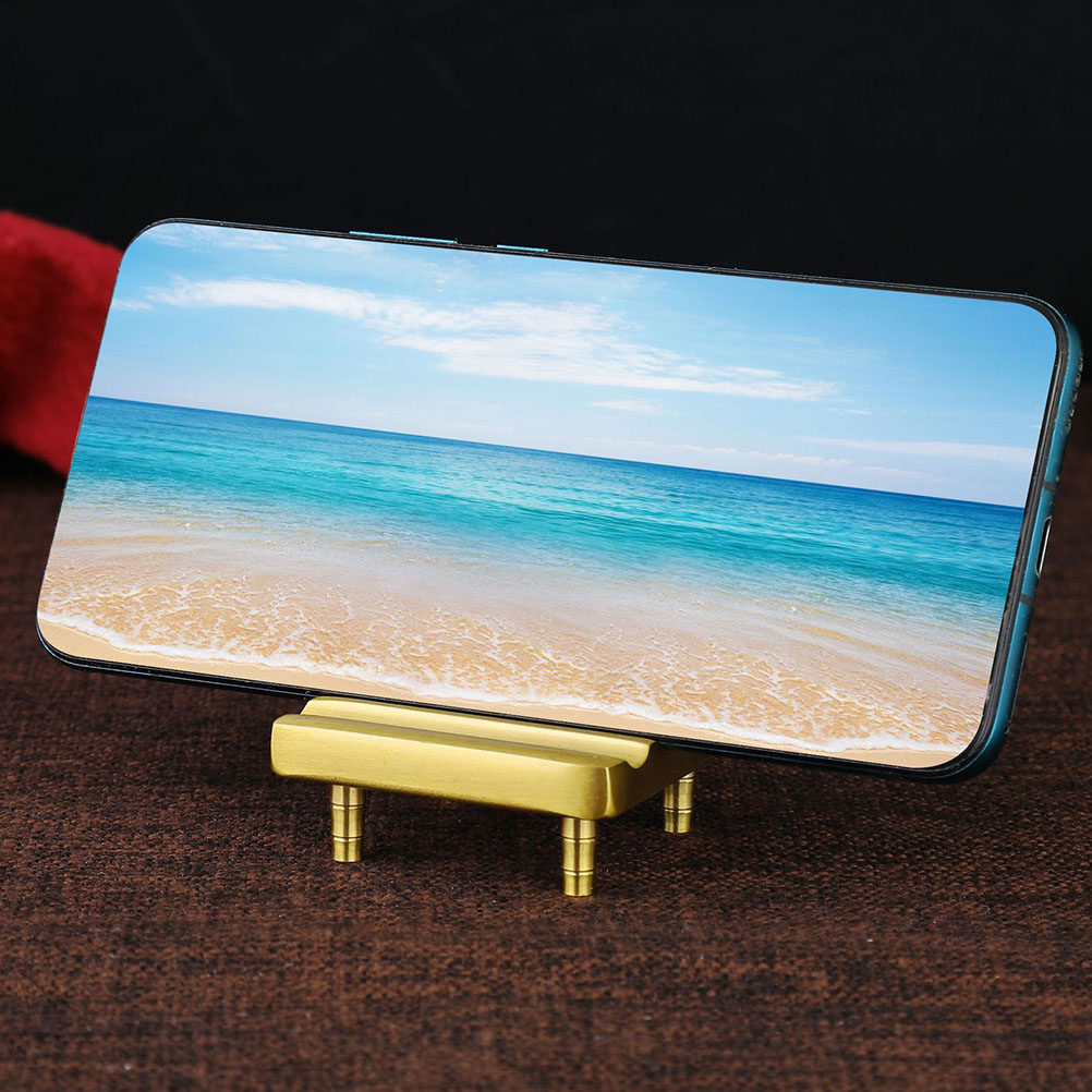 1pcs Phone Holder Brass Mini C - Phone Accessories Cute incelemesi ve fiyatı