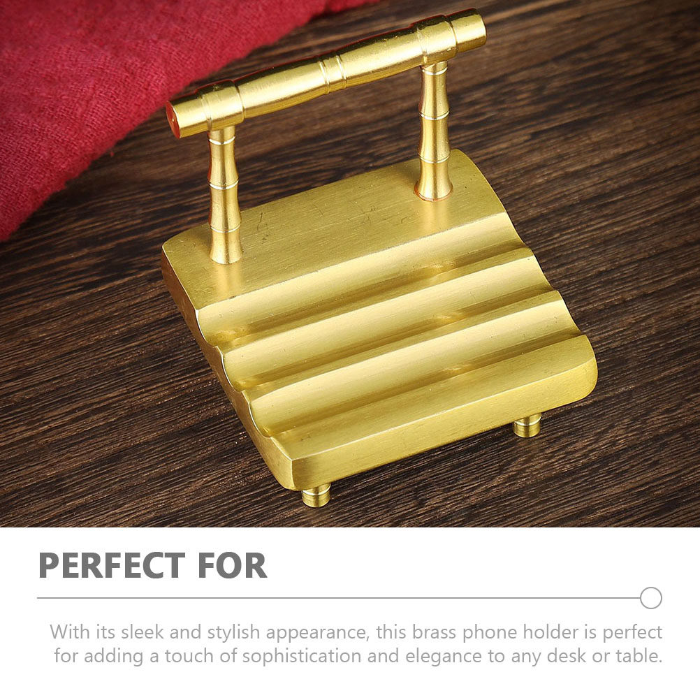 1pcs Phone Holder Brass Mini C - Phone Accessories Cute incelemesi ve fiyatı