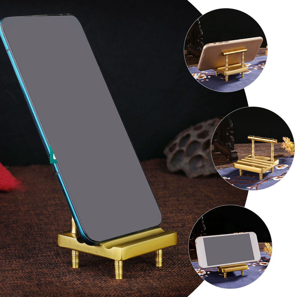 1pcs Phone Holder Brass Mini C - Phone Accessories Cute incelemesi ve fiyatı