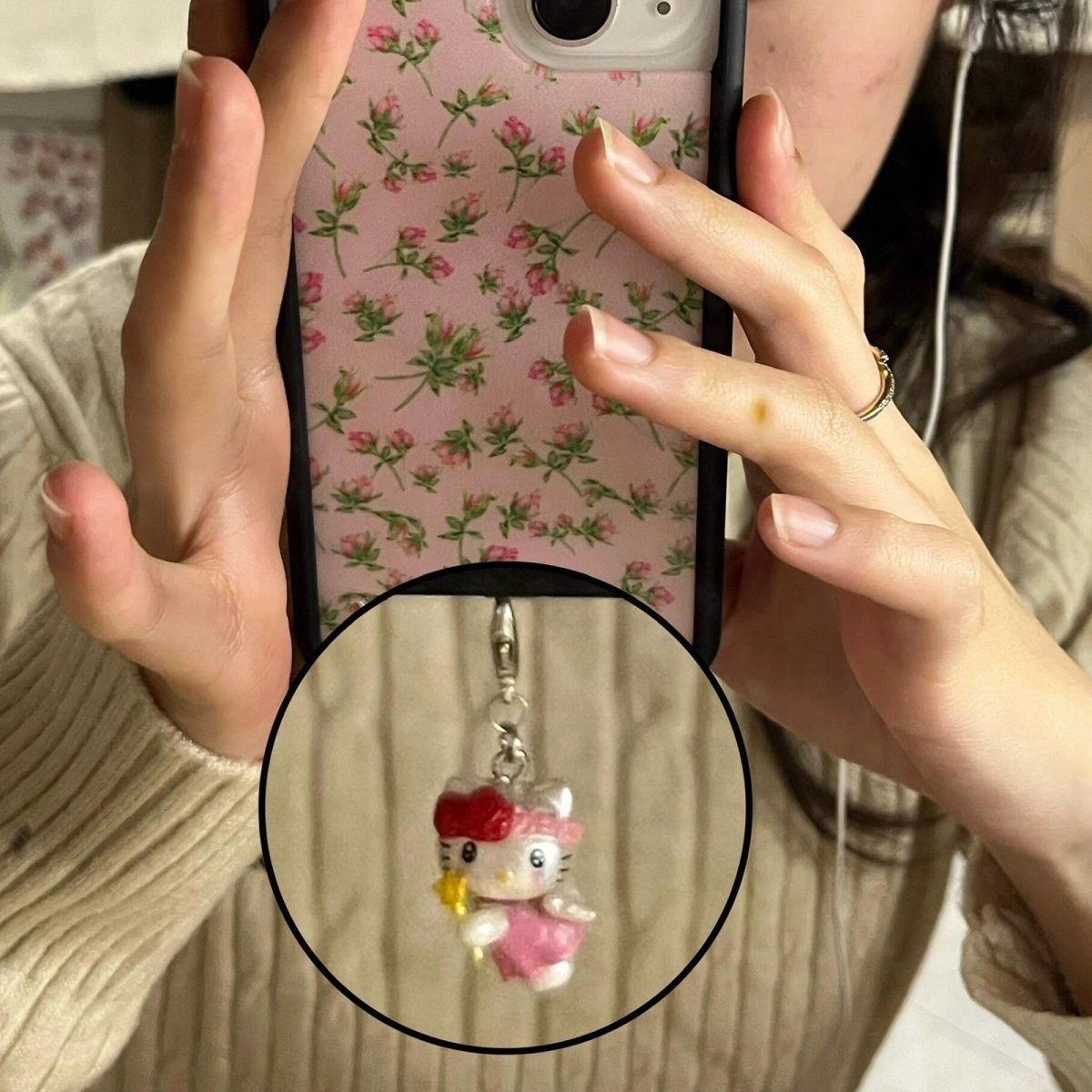 3D Hello Kitty Cute Cartoon Ba - Phone Accessories Keychain incelemesi ve fiyatı