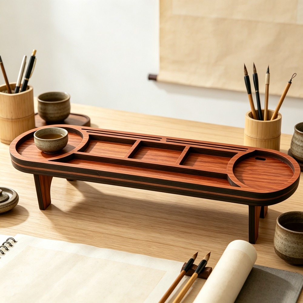Wooden Desk Organizer with Pho - Phone Accessories Rack incelemesi ve fiyatı