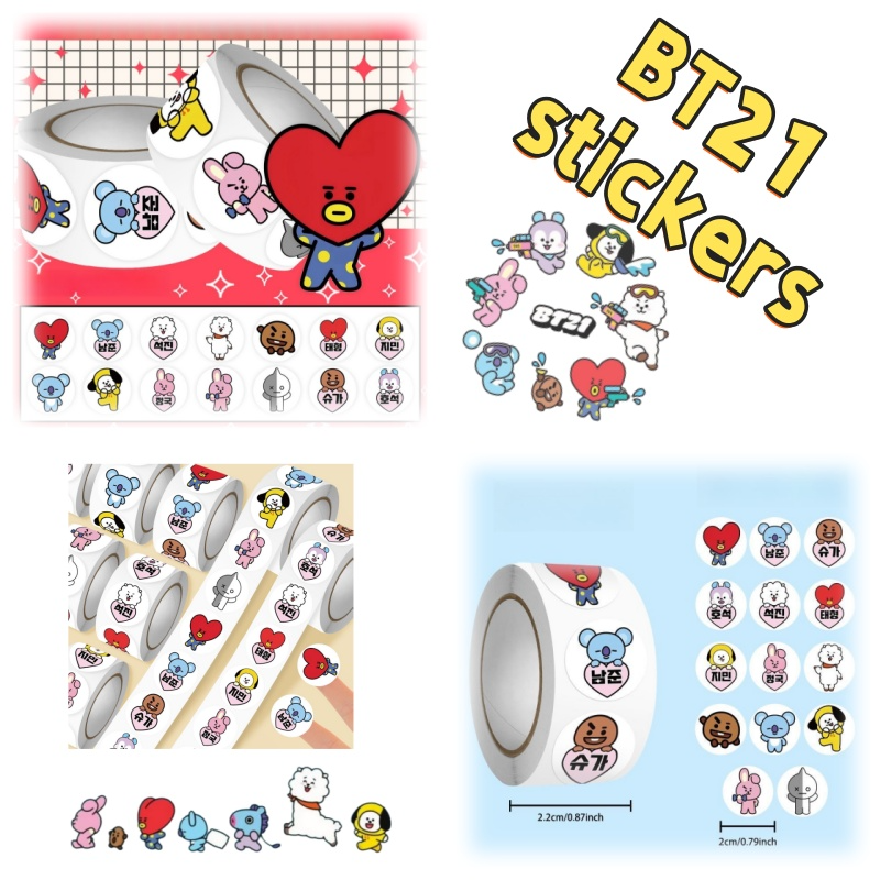BT21 anime peripheral 500 stic - Phone Accessories Cute incelemesi ve fiyatı
