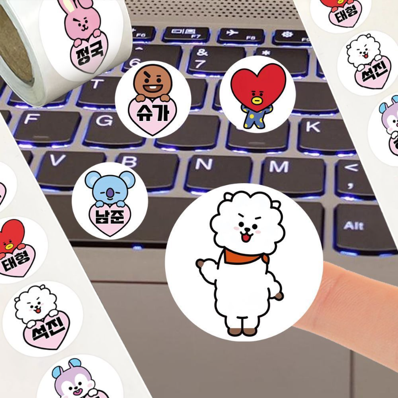 BT21 anime peripheral 500 stic - Phone Accessories Cute incelemesi ve fiyatı