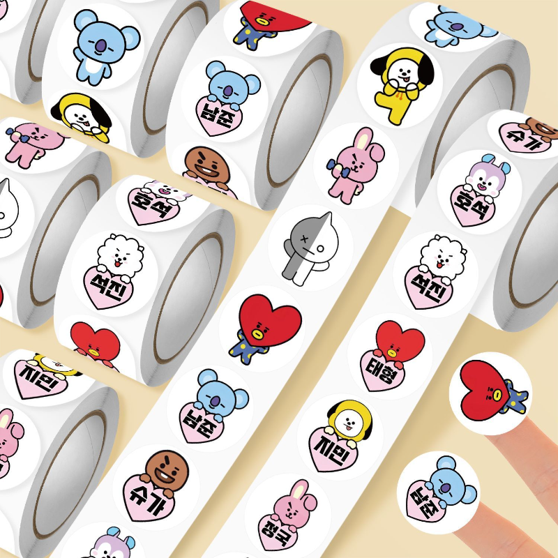 BT21 anime peripheral 500 stic - Phone Accessories Cute incelemesi ve fiyatı