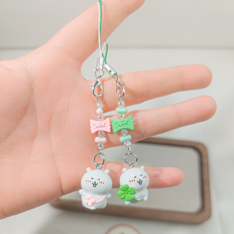 Cute Beaded Phone Strap Pink G - Phone Accessories Cute incelemesi ve fiyatı