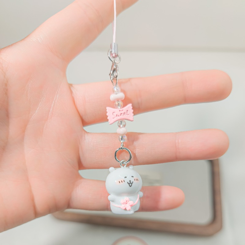 Cute Beaded Phone Strap Pink G - Phone Accessories Cute incelemesi ve fiyatı