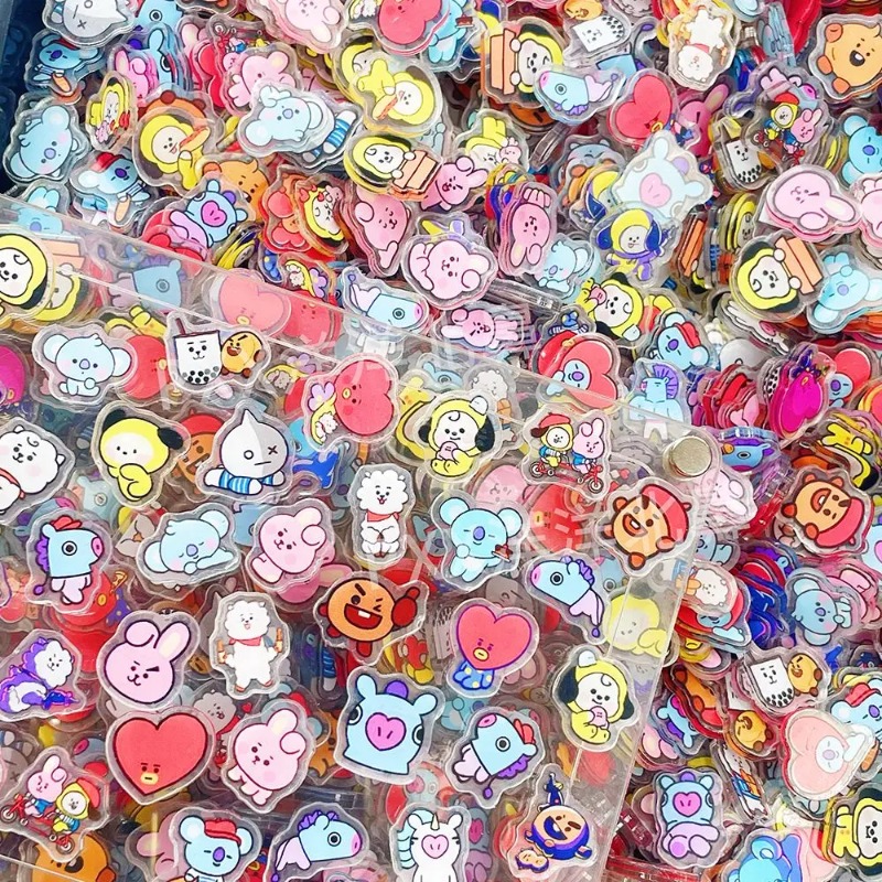 60PCS 2CM Kawaii BT21 Acrylic  - Phone Accessories Toys incelemesi ve fiyatı