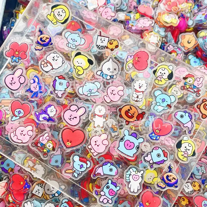 60PCS 2CM Kawaii BT21 Acrylic  - Phone Accessories Toys incelemesi ve fiyatı