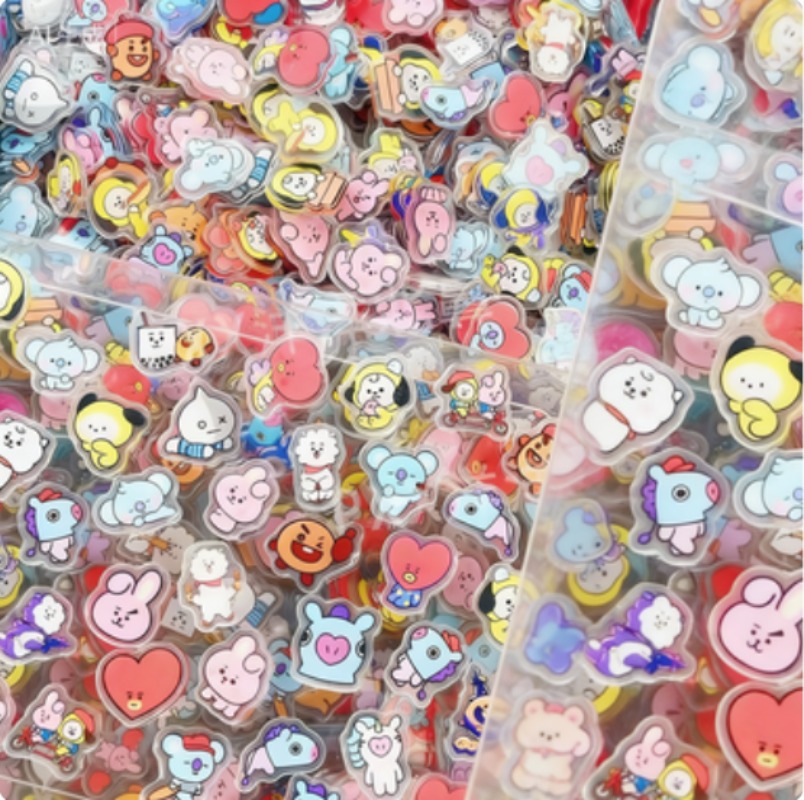 60PCS 2CM Kawaii BT21 Acrylic  - Phone Accessories Toys incelemesi ve fiyatı