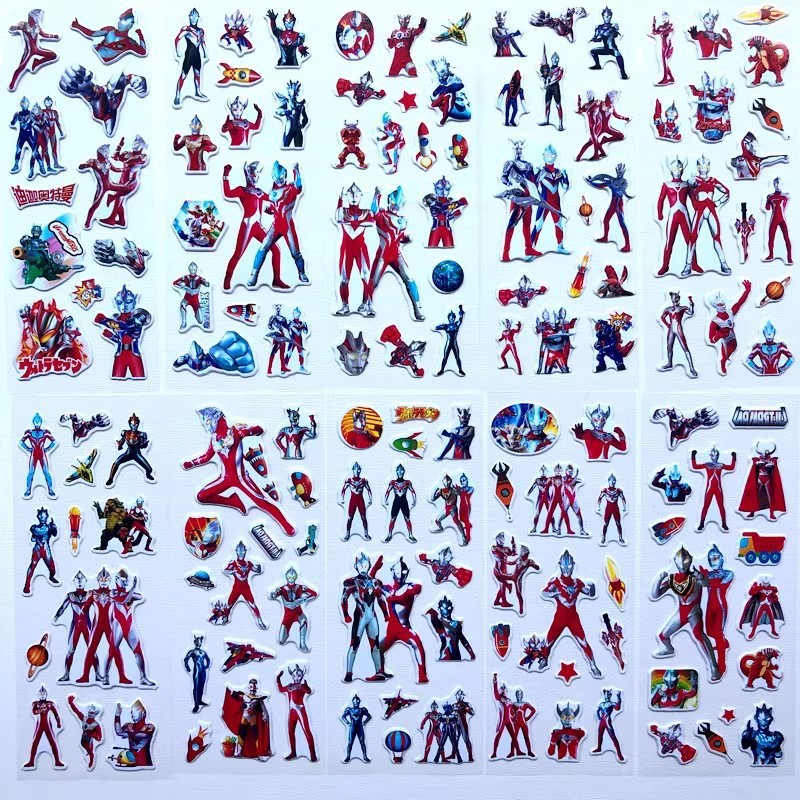 10pcs Cartoon Ultraman 3D Bubb - Phone Accessories For Kids incelemesi ve fiyatı