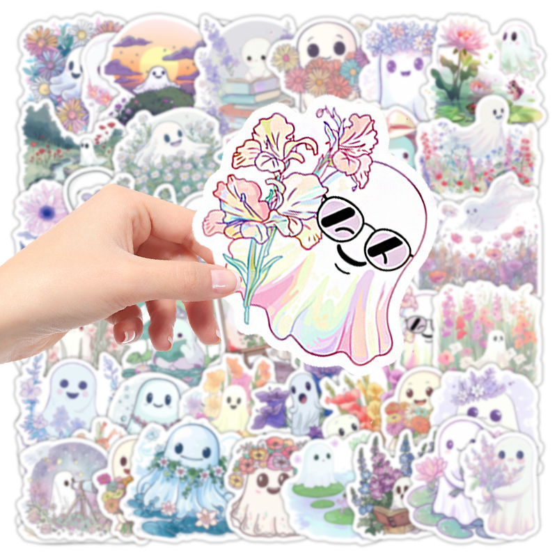 50PCS Cute White Ghost Graffit - Phone Accessories For Kids incelemesi ve fiyatı