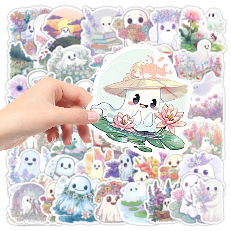 50PCS Cute White Ghost Graffit - Phone Accessories For Kids incelemesi ve fiyatı