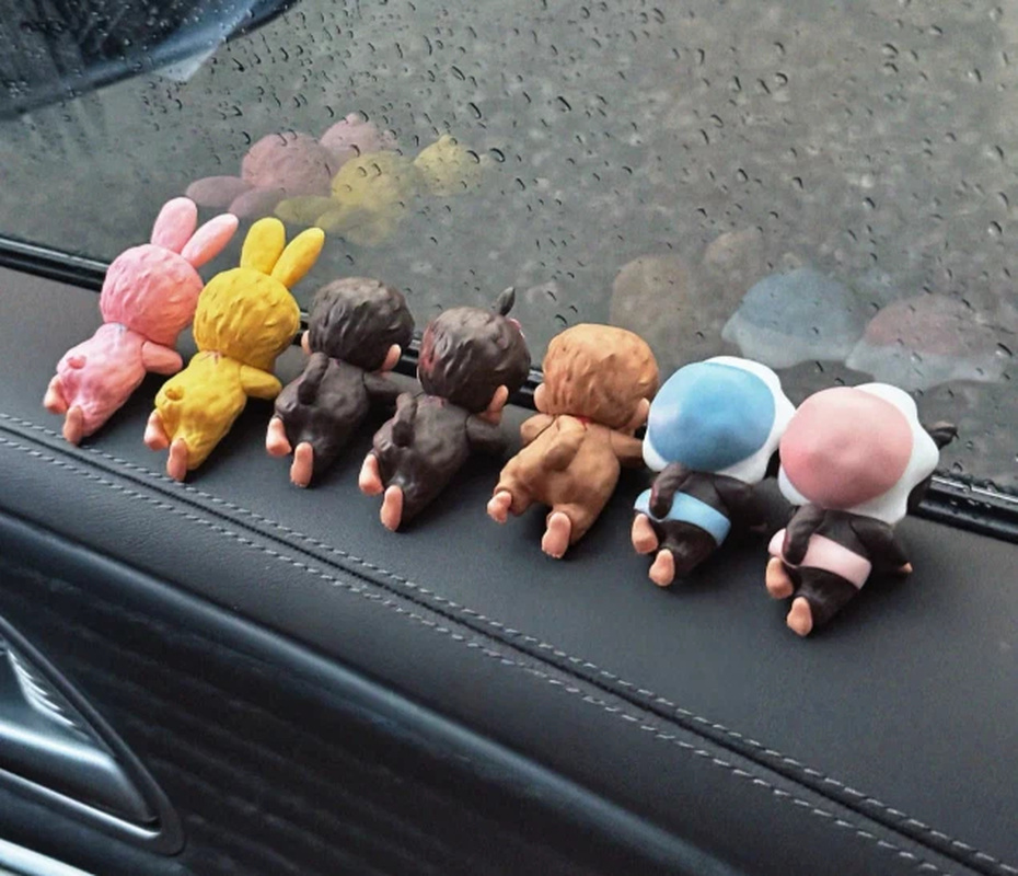 Anime Figure Mengqiqi Lying Po - Phone Accessories Toys incelemesi ve fiyatı