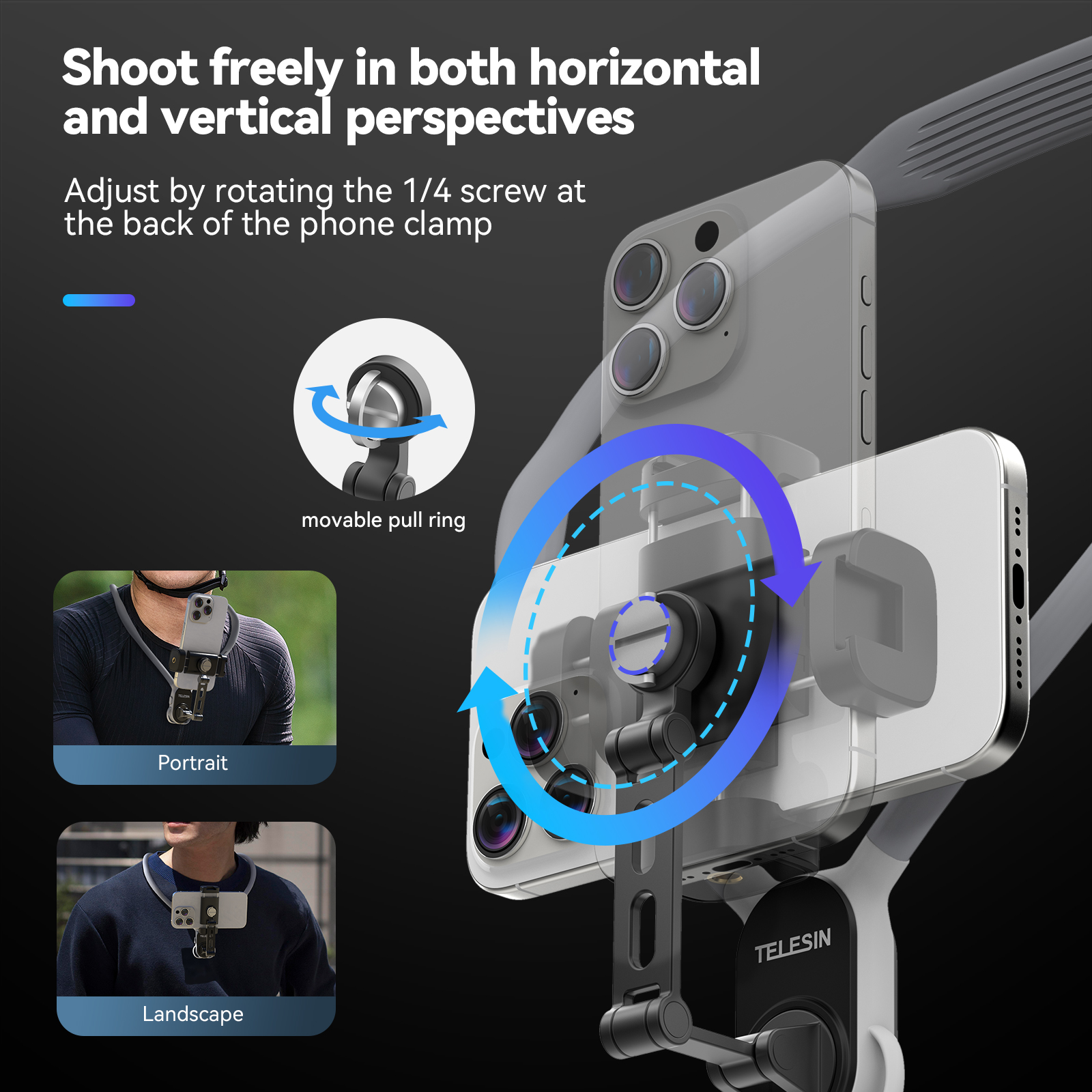 TELESIN Neck Mount Phone Clip  - Phone Accessories Business incelemesi ve fiyatı
