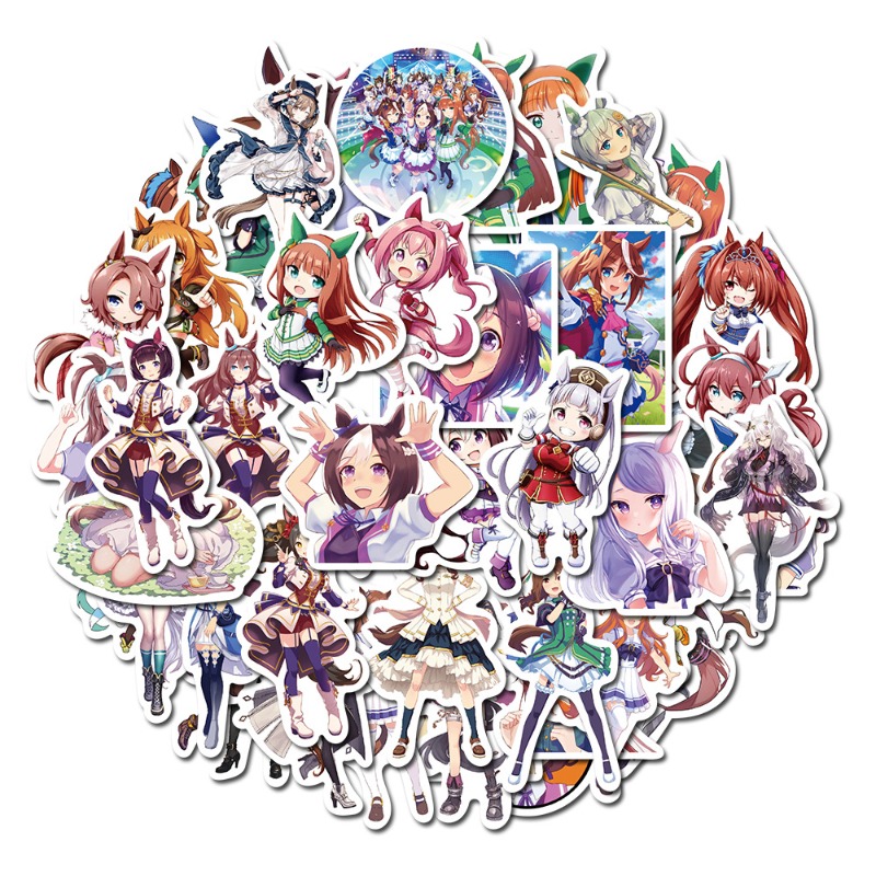 Umamusume 50pcs Anime Peripher - Phone Accessories Toys incelemesi ve fiyatı