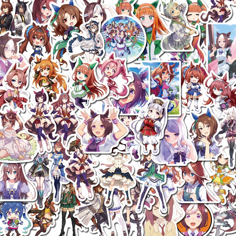 Umamusume 50pcs Anime Peripher - Phone Accessories Toys incelemesi ve fiyatı