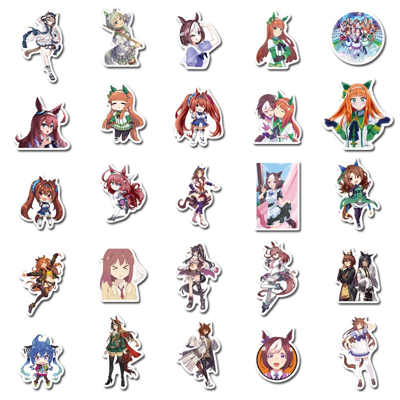 Umamusume 50pcs Anime Peripher - Phone Accessories Toys incelemesi ve fiyatı